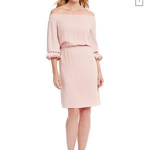 Mika mindel off she shoulder long sleeve dress